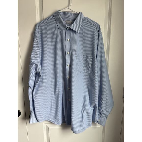Van Heusen long sleeve 18 neck and 34 / 35 sleeve button down dress shirt - Picture 1 of 5